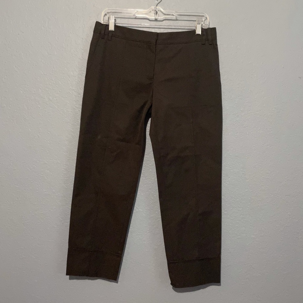 Stella McCartney Gray Cropped Chino Pants